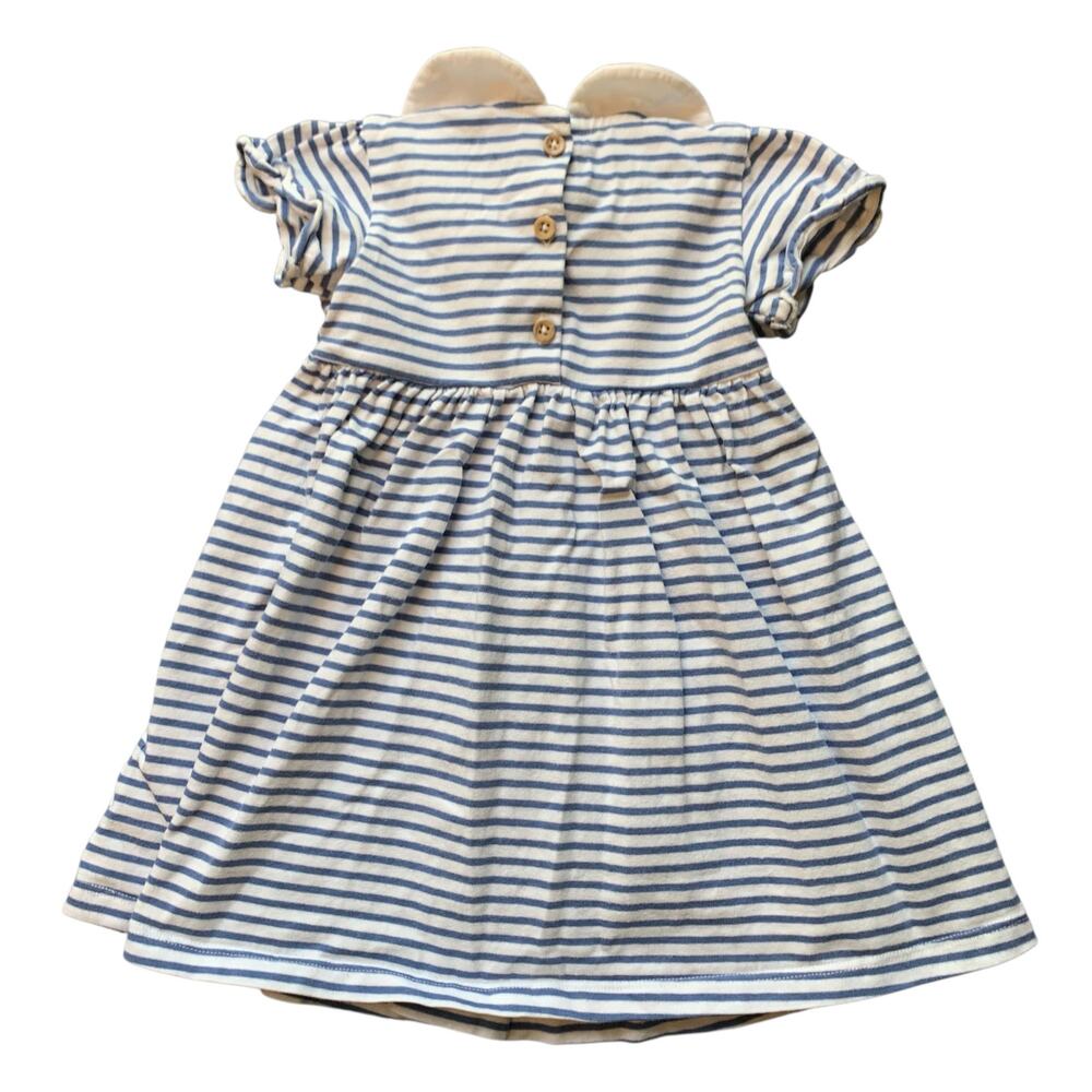 M&S Peter Rabbit Striped Peter Pan Collared Dress - Picture 7 of 9